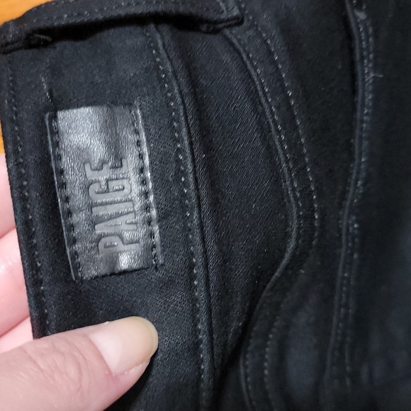 Paige Verdugo Black Distressed Jeans sz 27 - Picture 6 of 8